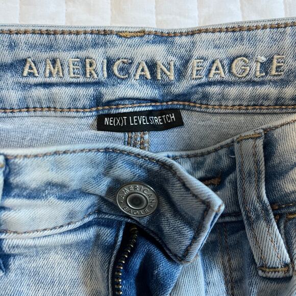 American Eagle Distressed Skinny Jeans Size 00 Short - Picture 2 of 6